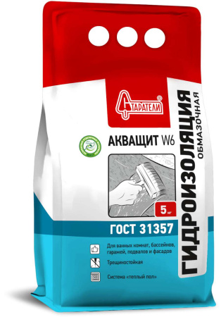 Гидроизоляция обмазочная Акващит W6 5кг Старатели  (216)