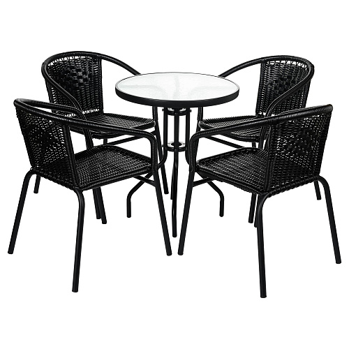 Комплект для отдыха Terazza 4+1 (темно-коричневый)