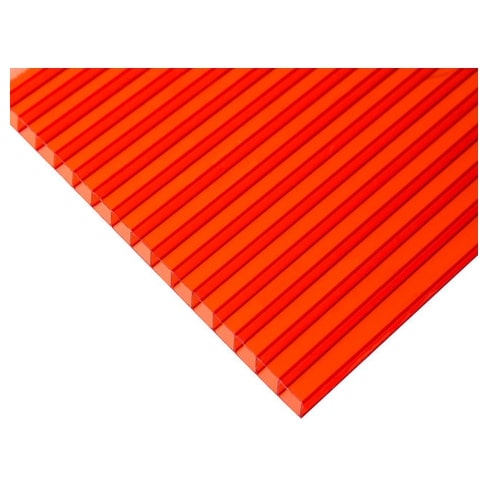 Поликарбонат 12000х2100х 8  ОРАНЖЕВЫЙ СОТАЛАЙТ Юг-ойл- пласт