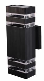 Светильник сад. настен. LE GL4  Е27*2 чёрный LE 062601-0009