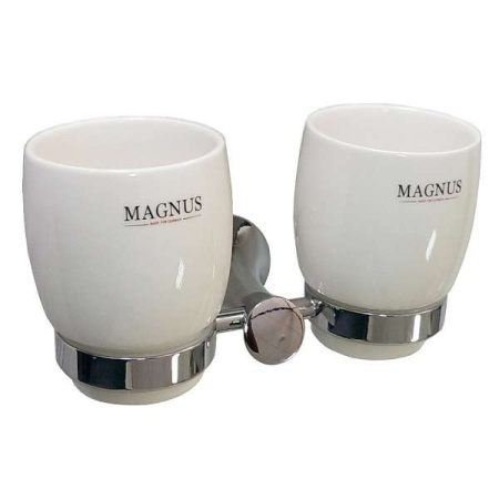 Magnus Стакан + стакан 85160 керамический с креплением к стене