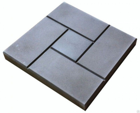 Плитка цем.-песч. Калифорния новая3  300*300*30 серая (11шт/м2)