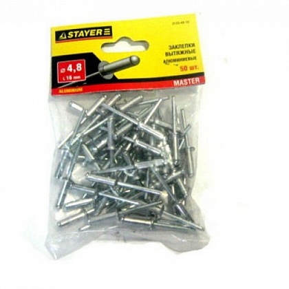 3120-48-12 Заклепки STAYER алюмин. 4,8х12мм, 50шт