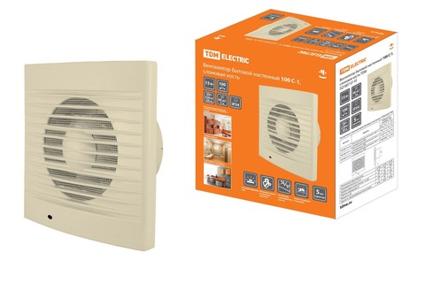 Вентилятор осевой D100 С-1, слоновая кость TDM SQ1807-0110