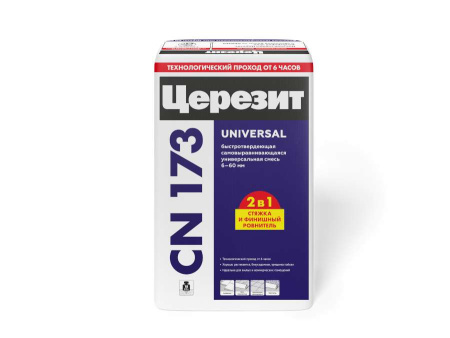 СN 173/20 ЦЕРЕЗИТ Пол быстротвердеющий самовыравнивающийся 20кг