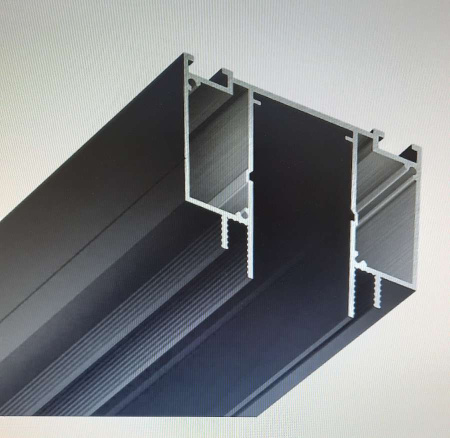 Профиль МТ 25 Чёрный муар(2м) (магнитный трек 220В)
