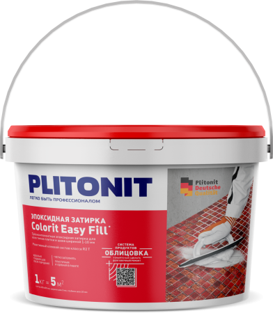 Затирка  эпоксидная PLITONIT COLORIT EasyFill титановый 1 кг (4)