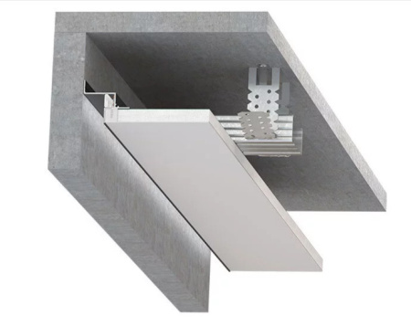 Профиль БП 30 Чёрный муар (2м) ( парящий профиль 2 см )