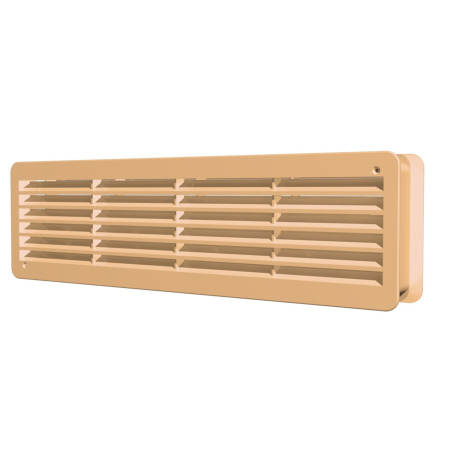 Решетка вент. 4513ДП дверная бежевая без москит.  25 *