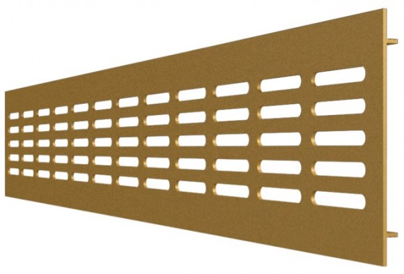 Решетка переточ. алюм.с анодир.покрыт.480*100 Champaqne 4810DP AL