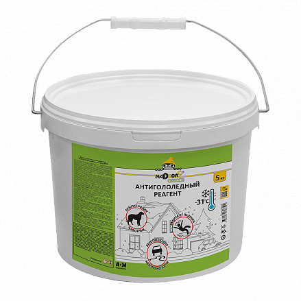 Антигололед быстрого действия 5 кг Nadzor Garden