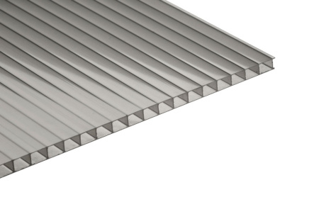 Поликарбонат 12000х2100х 8 серый Berolux Юг-ойл- пласт