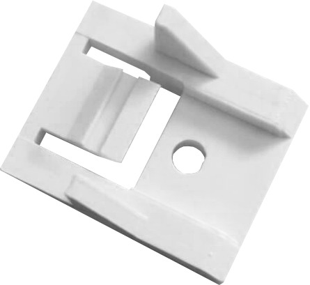 Крепление универсальное для профильных 1-рядных карнизов, 5 шт.,белый арт.240408