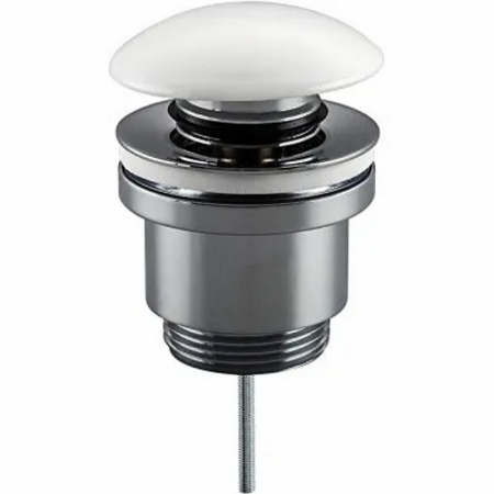 Выпуск для сифона F62-8 без переливом, белый+хром