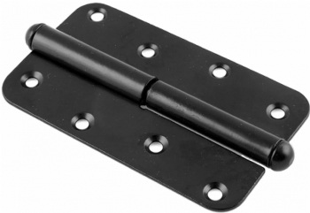 Петля 130мм черная левая Кунгур    