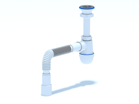 C0115 Сифон д/умыв. 1 1/2х40 с г/т 40х40/50 L=71см (30)