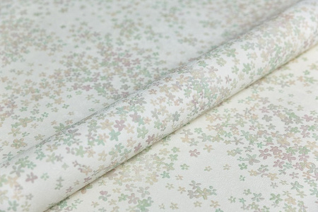 KM7505 Обои KERAMA MARAZZI виниловые Апрель мотив-1, белый цветной 1,06х10м (4)