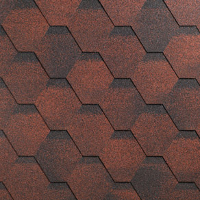 Гибкая черепица ФИНСКАЯ ЧЕРЕПИЦА СОНАТА красный (уп 3 м2)