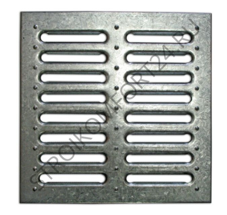 0128 Решетка для дождепримн. 280*280 стальная штампованная (до 1,5 т.)