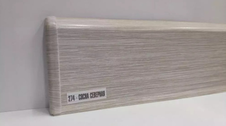 Плинтус пластиковый Идеал Деконика Сосна северная с кабель-каналами/274 (85мм 2,2) (20)