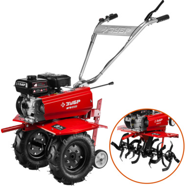 МТБ-400 Мотоблок ЗУБР бензиновый с понижающей передачей 212м3