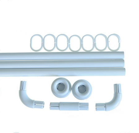 Карниз для ванны угловой 0,9х0,9х0,9м белый 10008 