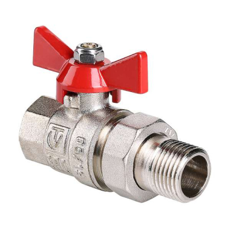 кран шаровый со сгоном Valtec 3/4"  г/ш бабочка (американка)