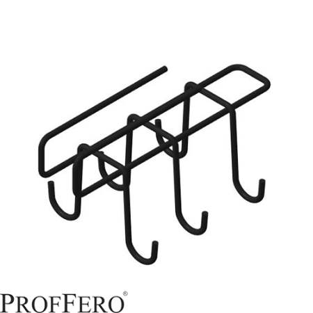 Держатель д/бижутерии подвесной 135х75х70 ПП Черный муар П0001285