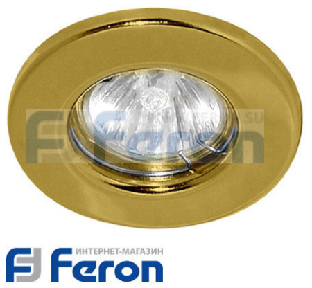 FERON DL 10/DL3201 MR16 50W G5.3 золото неповорот. Х000351  15110