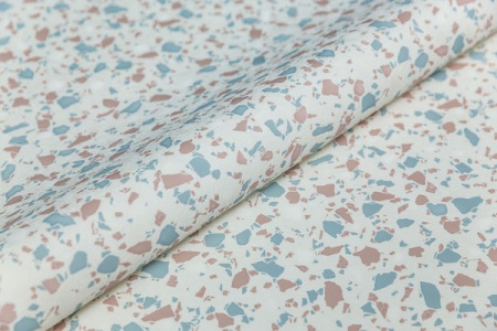 KM7305 Обои KERAMA MARAZZI  Обои виниловые Семинато мотив, бежево-голубой 1,06х10м (4)