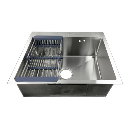 Мойка врезная FABIA PROFI 60503 3,0/0,8мм 60х50см глубина 200мм + сифон + корзина