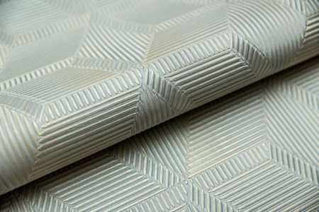 КМ5102 Обои KERAMA MARAZZI  виниловые Геометрия, мотив, голубой-золото. 1,06х10м (4)