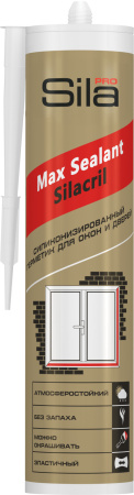 Герметик Sila PRO Max Sealant Silacril для окон и дверей БЕЛЫЙ 290мл (12)