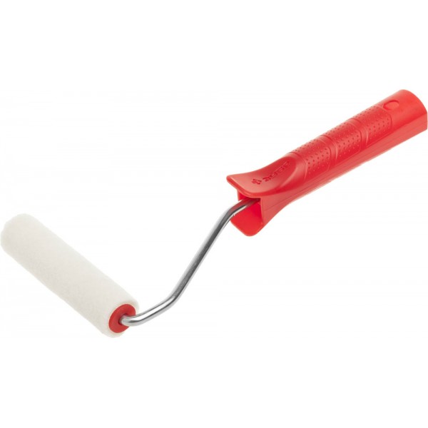 03536-10 Мини-валик ЗУБР велюр15х100мм, 100% шерсть, бюгель 6мм, ворс 4мм