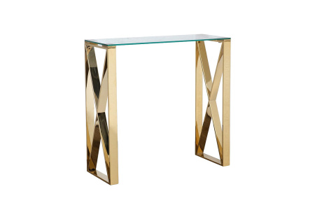 Консоль прозр.стекло/золото 80*30*78см 47ED-CST008/80GOLD