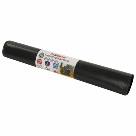 Мешки для мусора 240л  5шт  80мкм 90х140 ПВД Лайма 605339 (5)