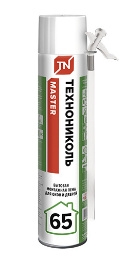Пена ТЕХНОНИКОЛЬ бытовая MASTER 65 800мл