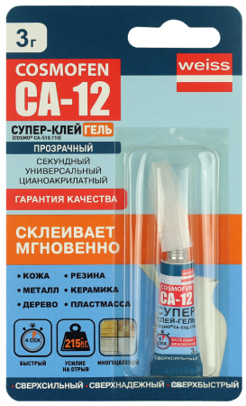 Супер клей-гель СА 12 3 гр (24)