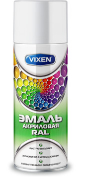 VX-36005 VIXEN Эмаль акриловая RAL, зеленый мох (RAL 6005), 520 мл (6)    