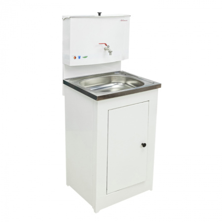 Умыв. дачный без ЭВН 20л 500х450 нержав. мойка Белый