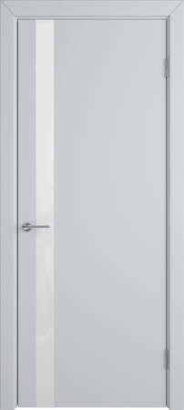 Дверь 069 "NIUTA ETT" Cotton 800*2000 стекло ультра белое    