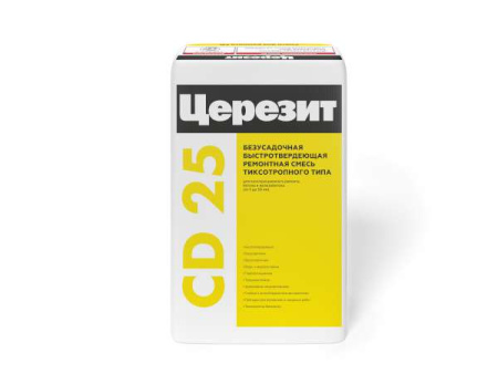 СD 25/25 ЦЕРЕЗИТ Мелкорез смесь д/ремонта 25кг (5-30 мм)