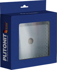 PLITONIT Манжета гидроизоляциолнная настенная 120х120 мм 2 шт в коробке