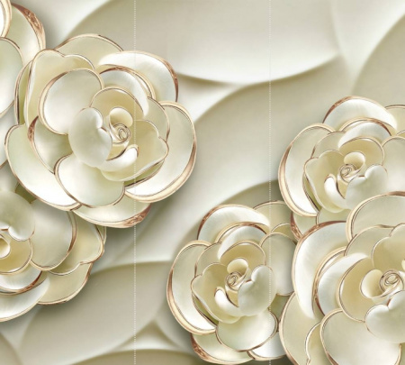 Фотообои MATRIX  Flizzetto Объемные цветы 3*2,7м /м-23211871 