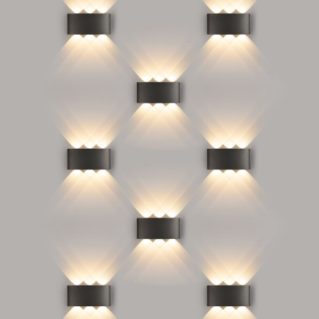 1551 TECHNO LED / Светильник садово-парковый со светодиодами TWINKY TRIO черный	