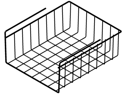 Корзина подвесная на полку 240х280х120 ПП Черный муар П00001268