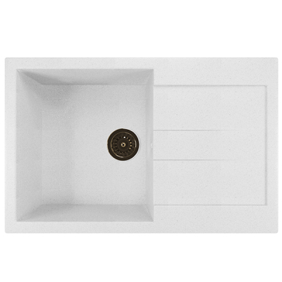 МL-GM31 Мойка с крылом/341 770х500х190мм УЛЬТРА БЕЛАЯ/МОЛОКО (Z017)