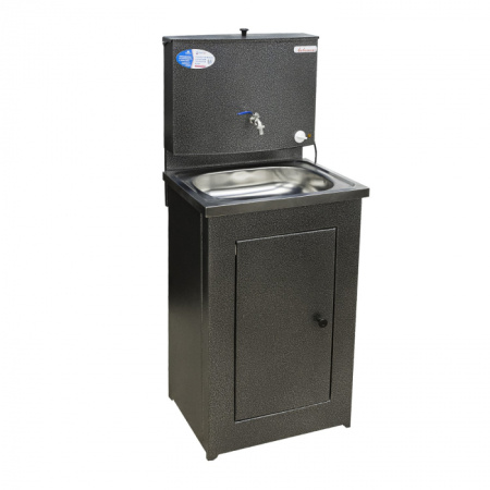 Умыв. дачный с ЭВН 20л 500х450 нержав. мойка Серебро