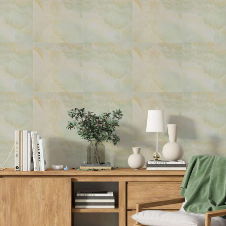 Панель ПВХ самоклеящаяся Мрамор Нова Бьянка 300х300 мм (6 шт/уп) Грейс (под заказ)