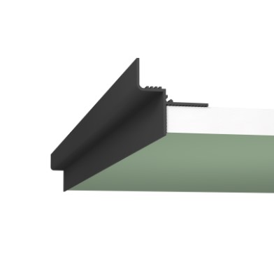 Профиль ТП 12 Чёрный муар (2м)  (Теневой профиль 12мм)